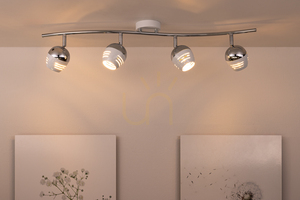 Lampa Sufitowa Hypnos 4xG9 Max.28W Chrom/Biały Metal 76.5 cm small 3