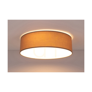 Lampa Sufitowa Josefina 1xLED 2700K 18W Biały Metal/Brązowy Abażur Ø38 cm small 1