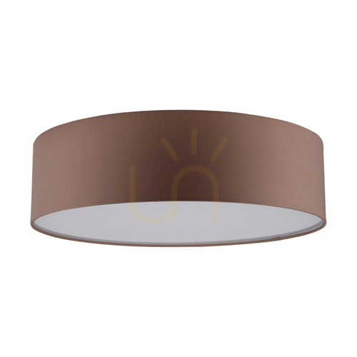 Sprawdź Lampa Sufitowa Josefina 3xE27 Max.25W Biały Metal/Brązowy Abażur Ø38 cm