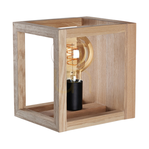 Sprawdź Kinkiet Kago 1xE27 Max.40W Dąb Olejowany/Czarny Metal 21.5 cm