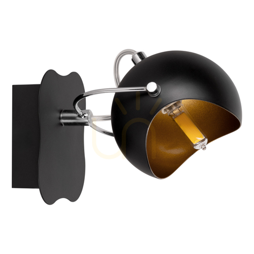 Sprawdź Kinkiet Kana 1xG9 Max.28W Czarny/Złoty Metal 12 cm