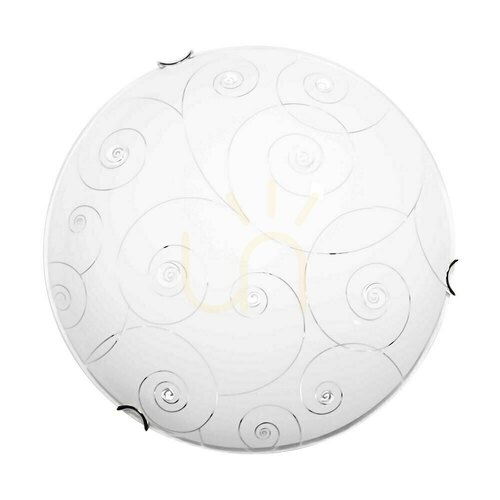 Sprawdź Lampa Sufitowa Kansas Incl.1xLED 2700K 18W Chrom Metal/Biały Szklany Klosz Ø40 cm