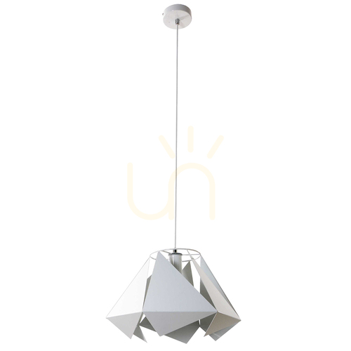 Sprawdź Lampa Wisząca Kite 1xE27 Max.60W Biały Metal/Biały Kabel PVC Ø38 cm