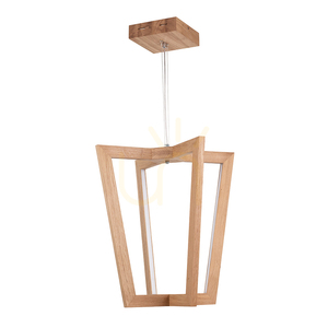 Lampa Wisząca Leif 4xLED 3000K 27W Dąb Olejowany/Transparentny Kabel PVC 53 cm small 0