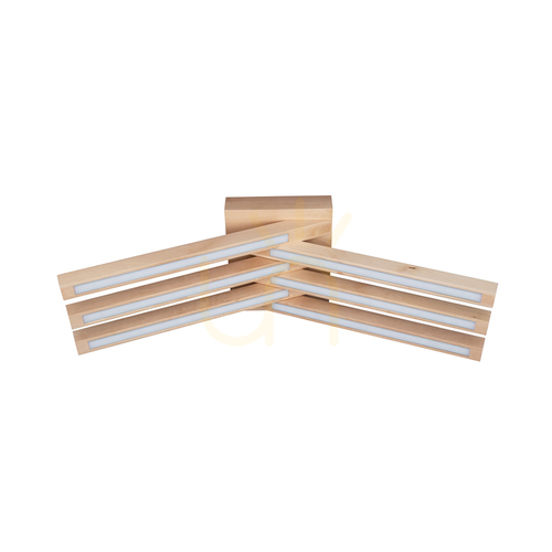 Sprawdź Lampa Sufitowa Linus Crossed 6xLED 3000K 27W Brzoza 57 cm