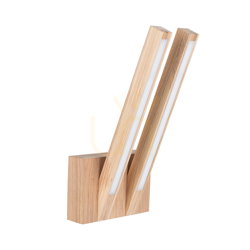Sprawdź Kinkiet Linus ''Out'' 2xLED 3000K 7,5W Dąb Olejowany 16 cm