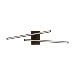 Lampa Sufitowa Linus Sidelong 2xLED 3000K 18W Drewno Bukowe Orzechowe 87.5 cm small 0