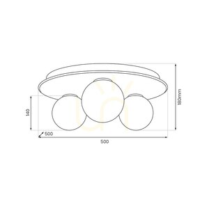 Lampa Sufitowa Carter 3x E14 Natural 10 Lampa Sufitowa Carter 3x E14 Natural small 10