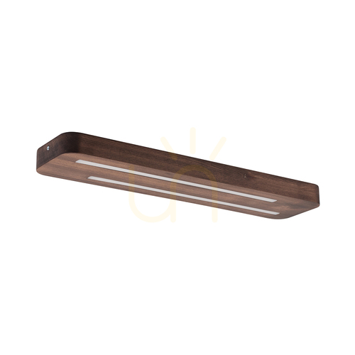 Sprawdź Lampa Sufitowa Neele 2xLED 3000K 12W Drewno Bukowe Orzechowe 55 cm
