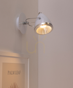 Kinkiet Oliver Incl 1xGU10 LED Max.6W Biały/Chrom Metal 21 cm small 3