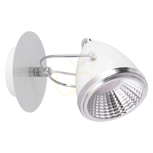 Sprawdź Kinkiet Oliver Incl 1xGU10 LED Max.6W Biały/Chrom Metal 21 cm