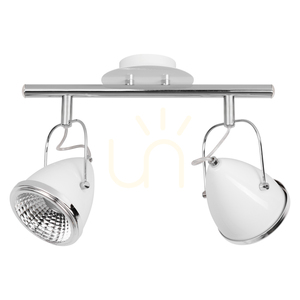 Lampa Sufitowa Oliver Incl.2xGU10 LED Max.5,5W Biały/Chrom Metal 35 cm small 0