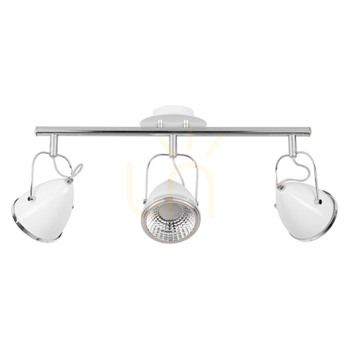 Sprawdź Lampa Sufitowa Oliver Incl.3xGU10 LED Max.6W Biały/Chrom Metal 53 cm