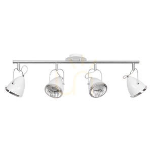 Lampa Sufitowa Oliver Incl.4xGU10 LED Max.6W Biały/Chrom Metal 76 cm small 0