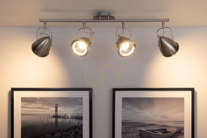 Lampa Sufitowa Oliver Incl.4xGU10 LED Max.6W Satyna/Chrom 76 cm small 3