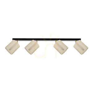 Lampa Sufitowa Ora 4xE27 Max.25W Czarny-Złoty Metal/Złoty Abażur 90 cm small 0