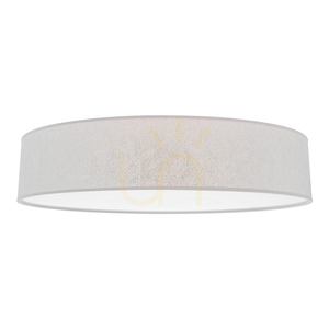 Lampa Sufitowa Prata 4xE27 Max.25W Biały Metal/Srebrny Abażur Ø58 cm small 0