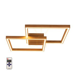 Lampa Sufitowa Ramme 1xLED 3000K 48W Dąb Olejowany z Pilotem do Sterowania 64 cm small 2
