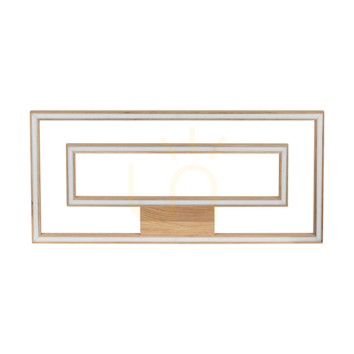 Sprawdź Lampa Sufitowa Ramme 2xLED 3000K 57W Dąb Olejowany 83 cm