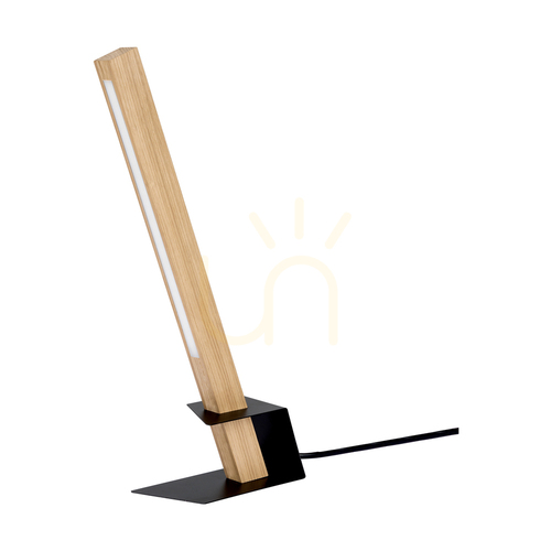 Sprawdź Lampa Stołowa Rapid 1xLED 3000K 4,5W Dąb Olejowany/Czarny Metal/Czarny Kabel PVC 23 cm