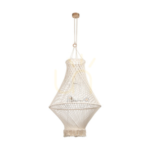 Lampa Wisząca Reve 3xE27 Max.15W LED Dąb Olejowany/Naturalny Kabel w Oplocie/Kremowy Bawełniany Sznurek Pleciony Ø65 cm small 0