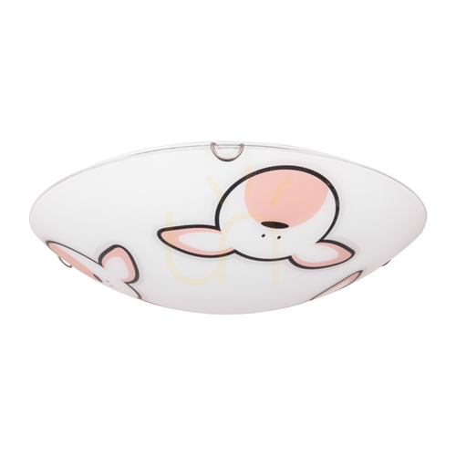 Sprawdź Lampa Sufitowa Rubby 2xE27 Max.60W Chrom Metal/Biały Szklany Klosz Ø40 cm