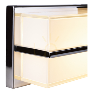 Kinkiet Sally Incl.LED 3000K 30W Chrom Metal/Biały Szklany Klosz 98 cm small 1