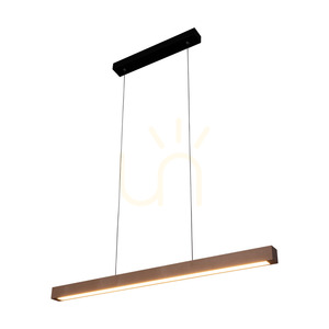 Lampa Wisząca Smal Single 2xLED 3000K 28.5W Brzoza/Czarny Metal/Transparentny Kabel PVC z Ściemniaczem Dotykowym 100 cm small 1