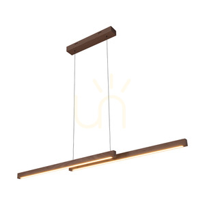 Lampa Wisząca Smal Double 2xLED 3000K 22,5W Brzoza/Transparentny Kabel PVC z Ściemniaczem Dotykowym 120 cm small 1