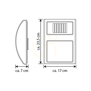 Kinkiet Solar House Number Incl.3x0,1W LED Satyna Metal/Biało-Czarne Tworzywo Sztuczne IP44 17 cm small 2