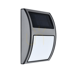 Kinkiet Solar House Number Incl.3x0,1W LED Satyna Metal/Biało-Czarne Tworzywo Sztuczne IP44 17 cm small 0