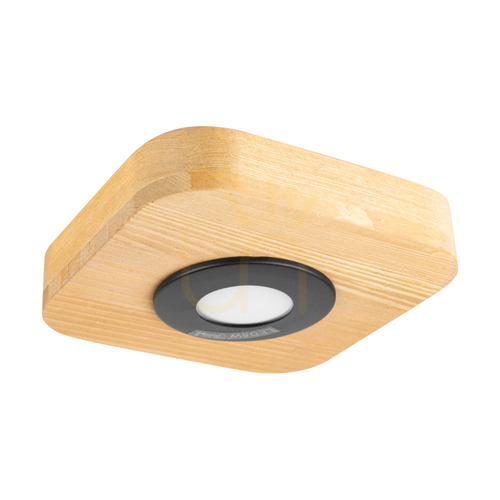 Sprawdź Lampa Sufitowa Sunniva Incl.1xLED 3000K 5W Sosna Bejcowana Brązowa/Czarny Metal 14 cm