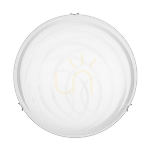 Lampa Sufitowa Sydney Incl.1xLED 2700K 18W Chrom Metal/Biały Szklany Klosz Ø40 cm small 3