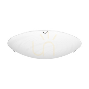 Lampa Sufitowa Sydney Incl.1xLED 2700K 18W Chrom Metal/Biały Szklany Klosz Ø40 cm small 0