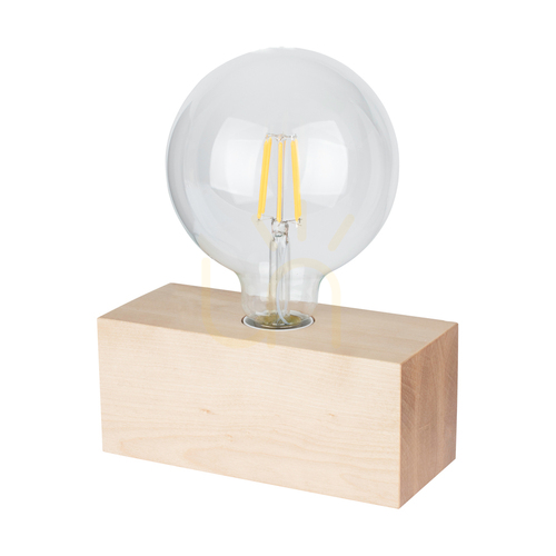 Sprawdź Lampa Stołowa Theo 1xE27 Max.25W Brzoza/Czarny Kabel PVC 18 cm