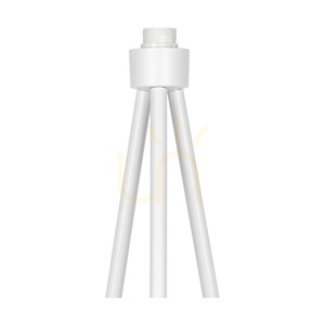 Lampa Podłogowa Tripod 1xE27 Max.40W Biały Metal/Transparentny Kabel PVC/Czarny Abażur Ø50 cm small 1