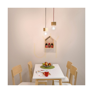 Lampa wisząca SPOT Light Trongo 7161174, dąb olejowany, 1×E27, 100 cm small 3