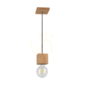 Lampa wisząca SPOT Light Trongo 7161174, dąb olejowany, 1×E27, 100 cm small 0