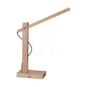Lampa Stołowa Tukan 1xLED 3000K 5,5W Brzoza/Antracytowy Kabel w Oplocie z Ściemniaczem Dotykowym 45 cm small 0