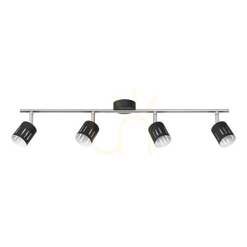 Sprawdź Lampa Sufitowa Ulrika 4xG9 Max.28W Chrom/Czarny Metal 82 cm
