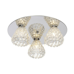 Lampa Sufitowa Vegas 3xG9 Max.33W Chrom Metal/Transparentny Szklany Klosz Ø41 cm small 0