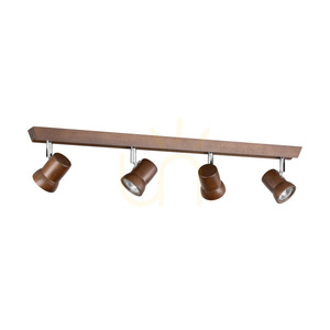 Lampa Sufitowa Venla Incl.4xGU10 Max.5W Drewno Bukowe Orzechowe/Chrom Metal 69 cm small 0