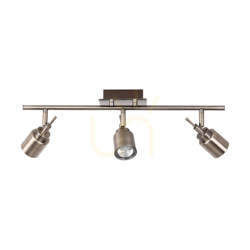 Sprawdź Lampa Sufitowa Vera 3xGU10 Max.35W Patyna Metal 56.8 cm