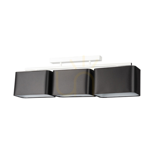 Sprawdź Lampa Sufitowa Vertigo 3xE27 Max.25W Biały Metal/Czarny Abażur 86 cm