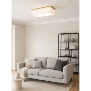 Lampa Sufitowa Vertiga 4xE27 Max.25W Dąb Olejowany/Biały Abażur 70 cm small 4