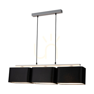 Lampa Wisząca Vertigo 3xE27 Max.25W Biały Metal/Czarny Kabel PVC/Czarny Abażur 86 cm small 1