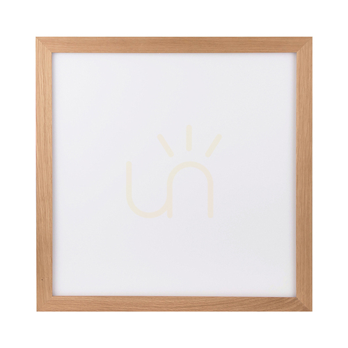 Sprawdź Lampa Sufitowa Vivica Square 1xLED 2700-6200K 46W Dąb Olejowany/Biały Szklany Klosz z Pilotem do Sterowania 62 cm