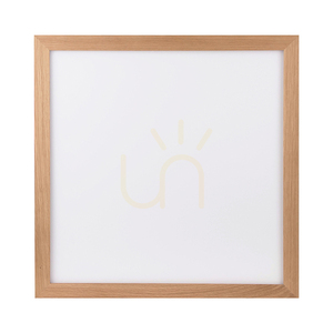 Lampa Sufitowa Vivica Square 1xLED 2700-6200K 46W Dąb Olejowany/Biały Szklany Klosz z Pilotem do Sterowania 62 cm small 0