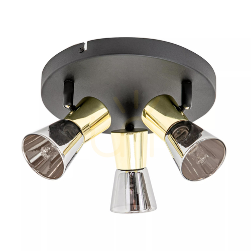 Sprawdź Plafon CENTO CK220532-3BG Czarny 3xG9