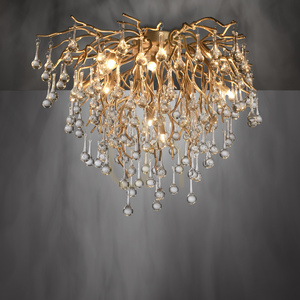 Plafon ICICLE 8091-11 Mosiądz 9xG9 5 Plafon ICICLE 8091-11 Mosiądz 9xG9 small 5